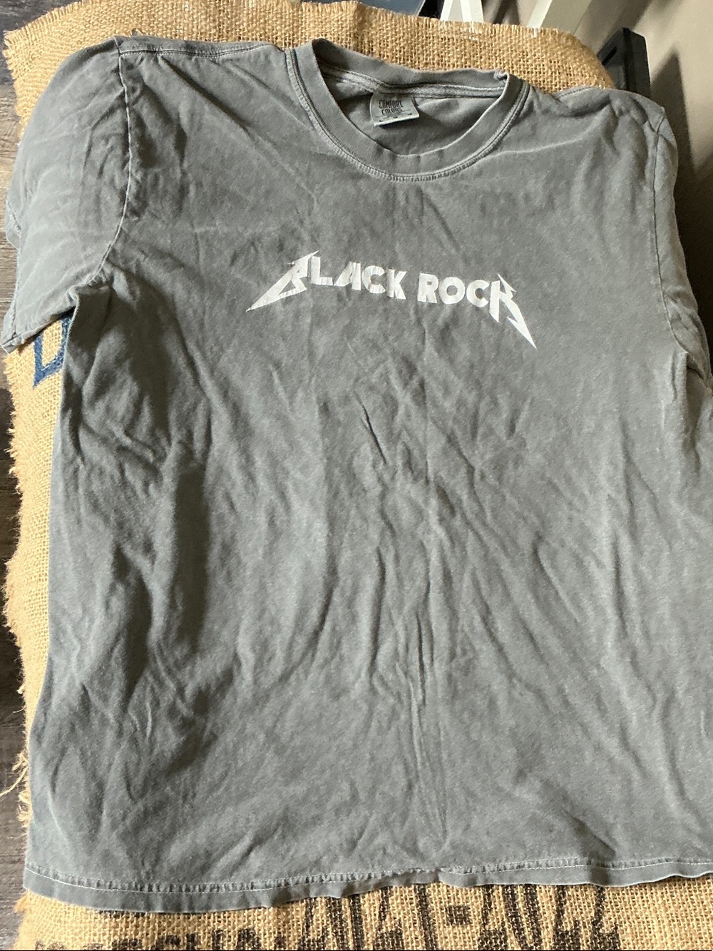 Black Rock coffee Logo Short Sleeve Tee Size Large